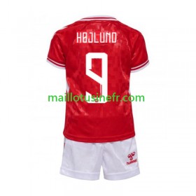 Maillot de Foot Danemark Hojlund 9 Domicile UEFA EURO 2024 - Enfant